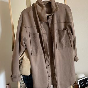 Bohme mocha shirt jacket